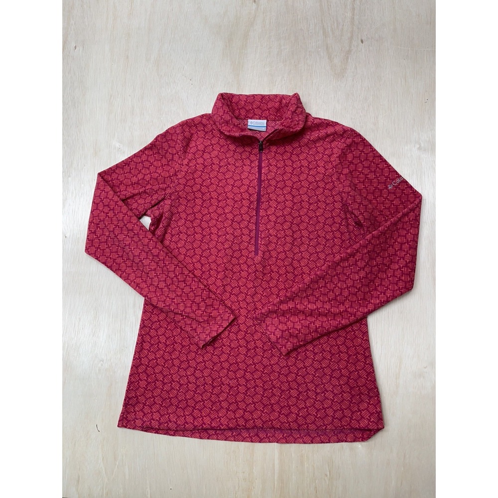 Columbia Women's 1/4 Zip‎ Sweater Size Medium Pink